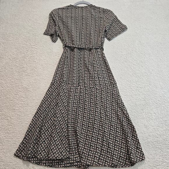 NWT Love, Bonito Geometric Print Wrap Dress Midi Size 2 - Picture 5 of 10